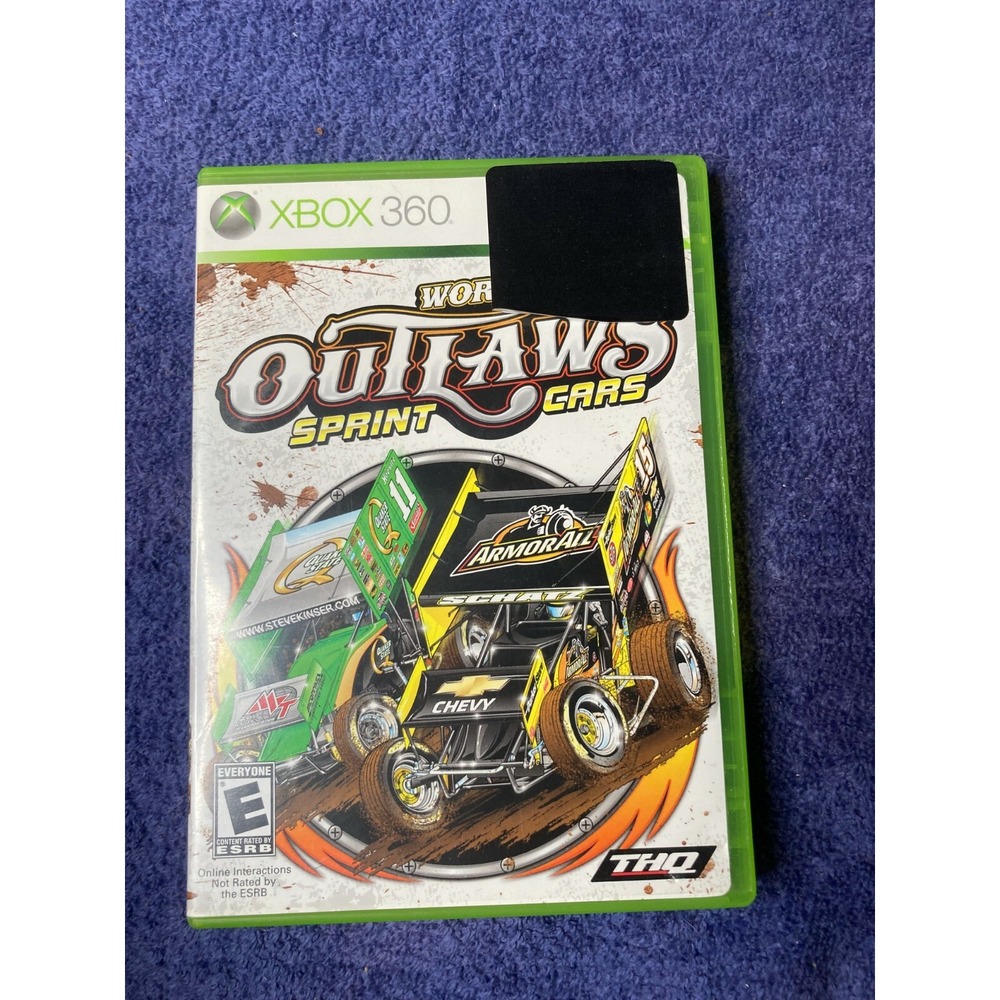 World of Outlaws Sprint Cars Microsoft Xbox 360 2010 Disc and Case Tested Racing